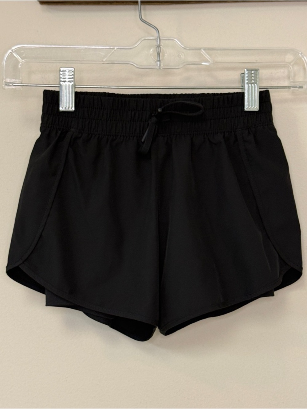 90 Degree: Girl's Black Athletic Shorts, Size S (7/8)